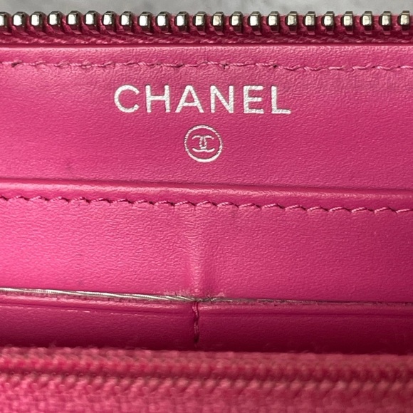 Chanel Pink Caviar Zip Around Quilted Leather Zip Around Long Wallet - Picture 4 of 16
